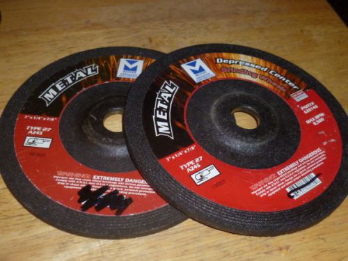 5 brand new metal grinding wheels type27 7&#034;x1/4x7/8 depressed center for sale