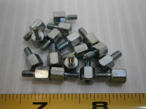 H h smith 8248 1/4 standoff brass #6-32 thread 1/4 l male female lot of 50 #346 for sale