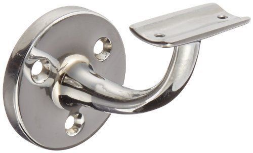 Rockwood 702.26 brass hand rail bracket with fasteners for wood rail  2-13/16&#034; d for sale