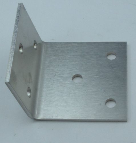 Stainless steel angle bracket 2.5&#034;w x2.5&#034;long side x1.75&#034; shortside satin 17095 for sale