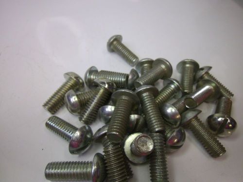 3/8-16 x 1 round head machine screws zinc (qty 25) #j55019 for sale
