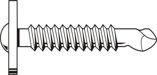 #8x1 1/4 Sheet Metal Screw Self Drill Phillips K-Lath #2 Zinc Plated, Pk 100
