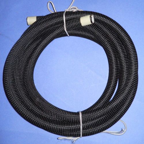 7/8&#034; x 12&#039; black mfp sheath bungee shock cord - shock absorber for docking for sale