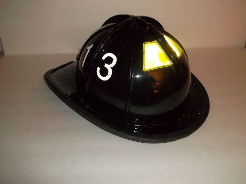 Cairns 1010 Fire fighter helment *SHELL ONLY NO LINER* USED SUPLUS *Black