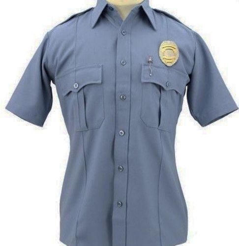 UNITED SECURITY BLUE UNIFORM SHIRT Short Sleeve Size 18 18.5 * FREE SHIPPING *