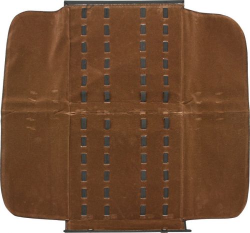 Knife case ac116 pack 24 durable black cordura construction brown velvet lining for sale