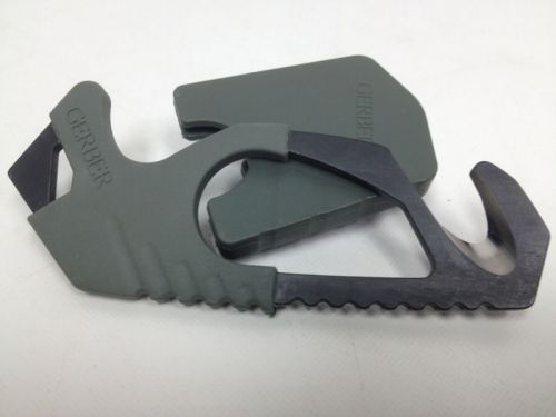 MILITARY ISSUE GERBER STRAP CUTTER FOLIAGE GREEN RESCUE HOOK SAFETY HOOK EXC