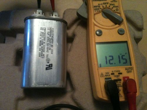Oval capacitor 12.5 mfd 370 vac run capacitor 12.5/370 hvac a/c heat for sale