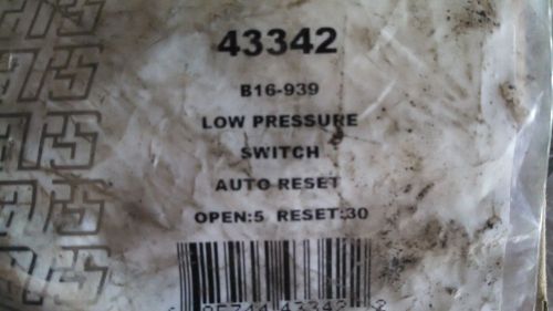 Mars 43342 hvac low pressure switch auto reset b16-939 for sale