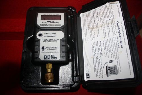 Jb digital vacuum gauge dv-22n w/case for sale