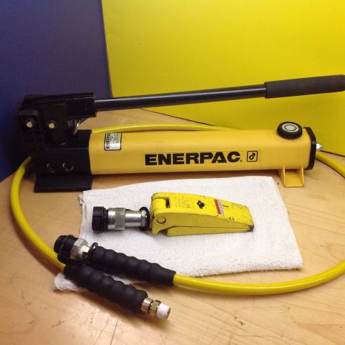 Enerpac  p-391hydraulic hand pump &amp; wr-5 1 ton spreader wedge nice set! for sale