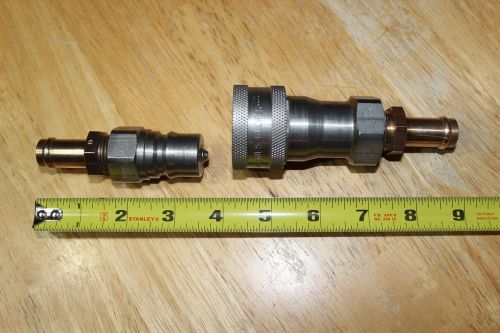 Hydraulic quick couplers stainless steel -  15  sets for sale