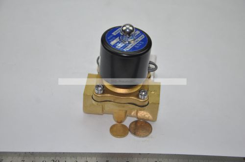 Water Air Gas Brass NC 1/2&#034; 2Way 2 Pos Electric Solenoid Valve Air Vavle AC220V