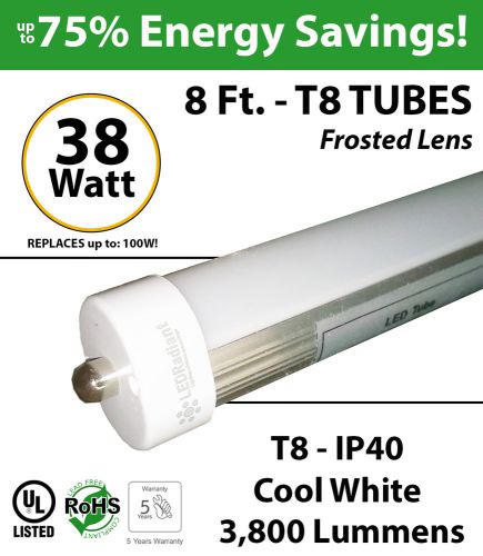 38 Watt 8 Ft 3800Lm LED T8 Tube Cool White