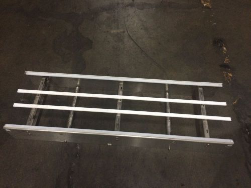 5&#039; x 19&#034; Straight Section of Stainless Steel Case Conveyor