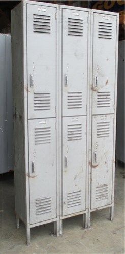 6 door lyon old metal gym locker room school business industrial age cabinet f for sale