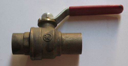 Giacomini 3/4&#034; brass non-threaded ball valve made in italy for sale