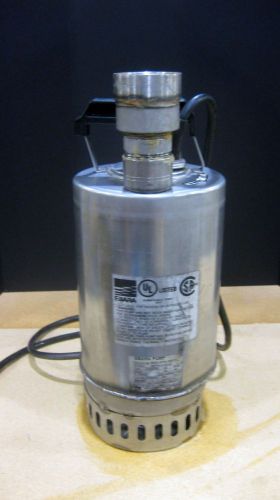 Ebara stainless steel submersible pump 40p707u 61.32 1.5 hp used sold as is for sale
