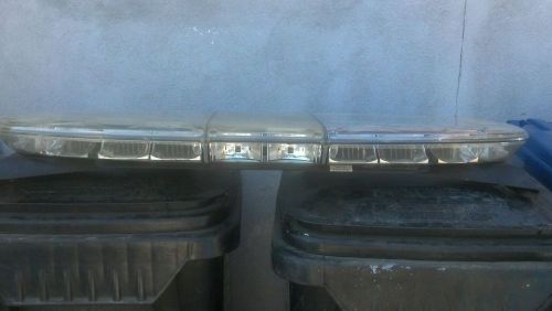 federal signal arjent sl 44&#034; led light bar clear domes no fogging very clean