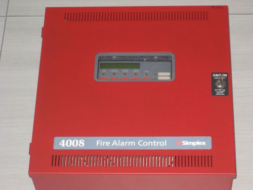 Used Simplex 4008 Fire Alarm Control Panel+ 4098-9714 Detectors+ 4098-9789 Bases
