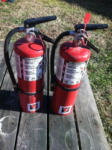 Pair Strike First 10lb Dry Chemical  Fire Extinguisher-Fully Charged
