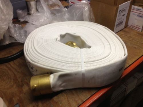 2 1/2&#034; new fire hose 100 ft. new in box nib white no reserve for sale