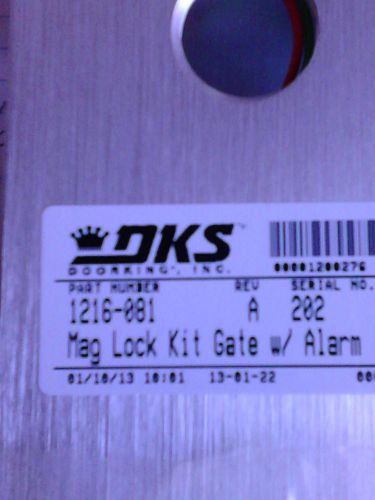BRAND NEW- Mag Lock Kit gate W/alarm-- 1200lbs HF  Serial#202 part#1216-081