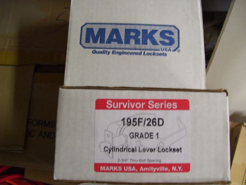 Marks 195F-26D Survival Storeroom Cylindrical Lever
