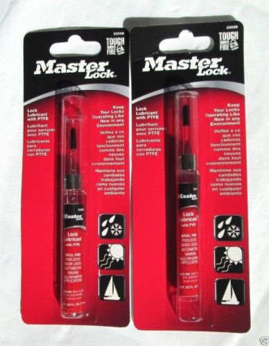 2 Pack Master Lock 2300D Pen Oiler Lock Lubricant with PTFE, 0.25 Ounces