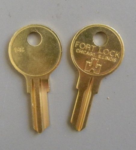 2 fort lock single sided key blanks 54g - 5 wafer - original- free code cutting for sale