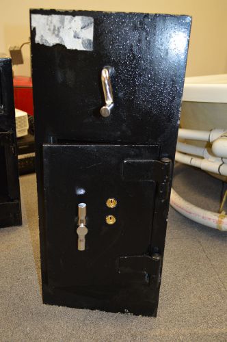 Triple bolt/double key safe, with top drop slot for sale