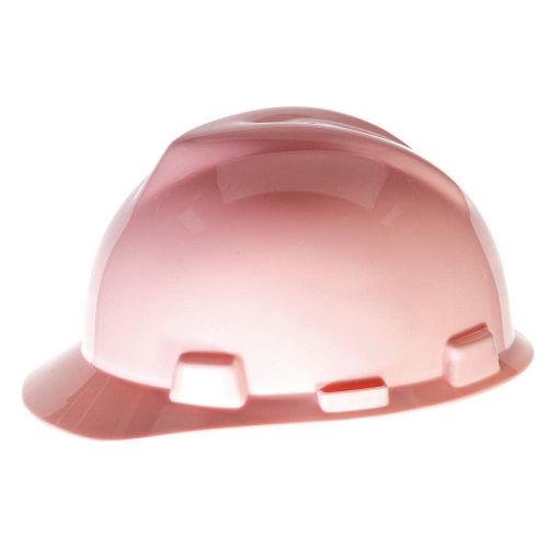 Hard hat, frtbrim, slotted, 4rtcht, pink 495862 for sale