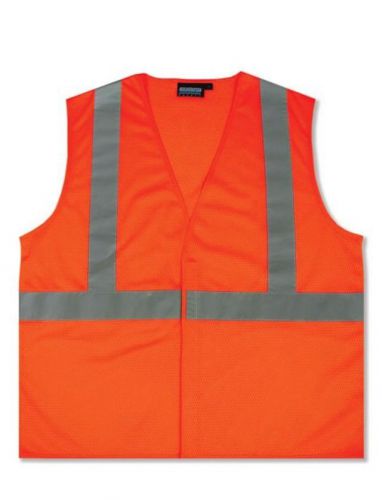 ERB 61434 S362 Class 2 Economy Mesh Safety Vest  Orange  Large