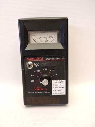 Dosimeter 3500 Radiation Monitor #011
