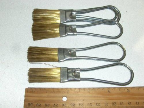 1&#034; BRASS WIRE BRUSHES  (10 PCS)