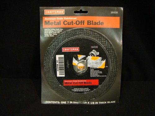 CRAFTSMAN 7IN DIAMETER X 1/8 IN THICK METAL CUT OFF BLADES NEW 64539
