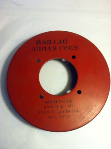 RADIAC ABRASIVES NO: J096636, 10 X 2 X 7 1/2&#034; TYPE 53 WAA60-L-V8 PLATED WHEEL