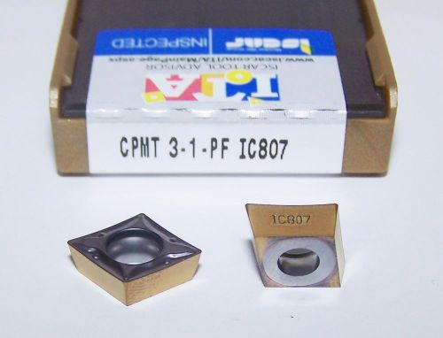 (10) cpmt 3-1-pf ic807 iscar metals turning insert - 5550287 for sale
