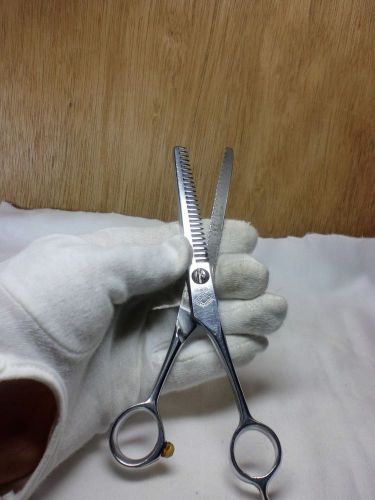 No.4 USED &amp; VINTAGE : Japanese haircutting thinning shears / scissors - Very Old