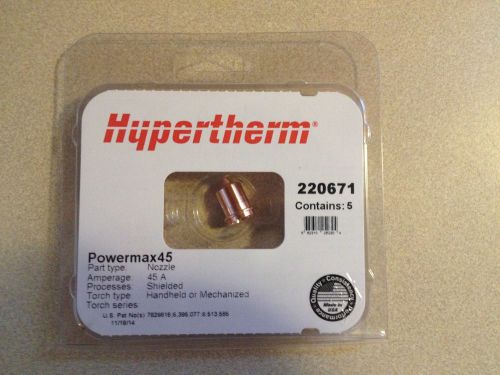 Hypertherm PowerMax 45 Nozzles #220671 - 45 amp -5 pack