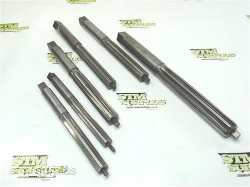 Nice lot of 6 hss cleveland carbide tipped expansion reamers 9/16&#034; to 15/16&#034; for sale