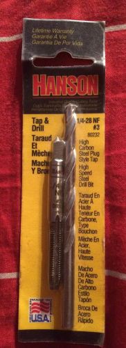 1/4&#034;-28 Tap &amp; Drill Set by Hanson 80232