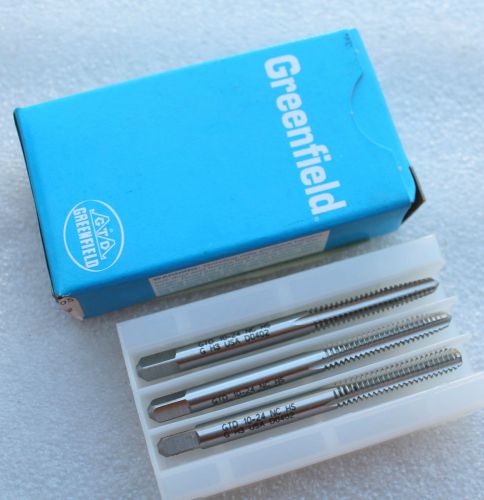 GREENFIELD TOOL - 15330 10 24 NC TPI Pitch Threaded Hand Tap 10-24 Set of 3 NEW