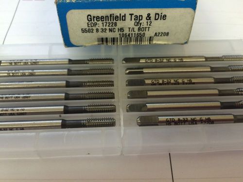 Greenfield 1 Box 12pcs. 8-32 Form Taps