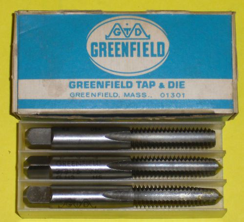 3/8&#034;-16  greenfield tap set hss h3 limit 3 pieces starter / plug / bottom tap for sale