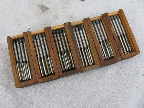 Set Of 12 New  S.W. CARD MACHINISTS TAP 10-32 NF HS1 4 FLUTE, MANSFIELD MA. USA
