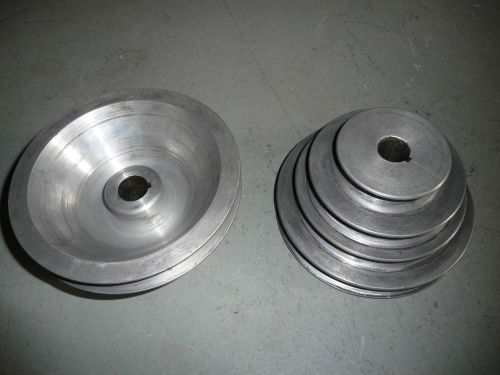 Pair of 4 Step V-Pulleys for XL Series 10&#034; Sheldon Lathe with &#034;E&#034; Motor Drive