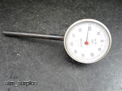 MITUTOYO PRECISION DIAL INDICATOR BACK PLUNGER TYPE MODEL 1157 W/ 1/4&#034; POST