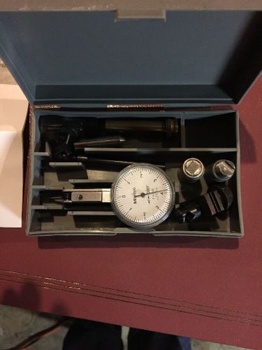 MITUTOYO DIAL INDICATOR .0001 # 513-243 EXCELLENT IN BOX WITH ACCESSORIES