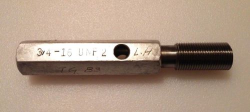 3/4 16 UNF 2 LEFT HAND THREAD PLUG GAGE MACHINIST TOOLING INSPECTION PD .7094 LH